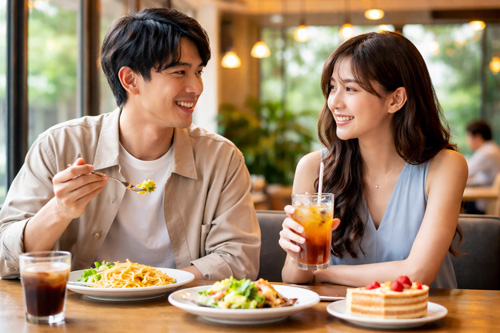 食事とカフェデート